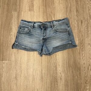 free people jean shorts